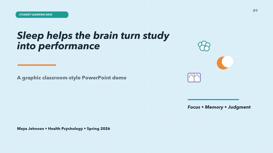 Academic Presentation (PowerPoint) sample preview